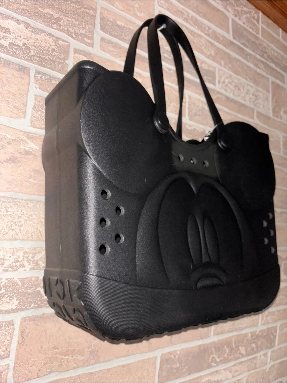 Viral Disney Black Mickey Ear Silicone Tote Bag
